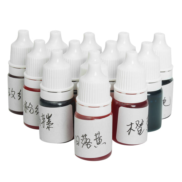 13 Colors Liquid Pigment Colorant 5mL Per Bottle Handmade Soap Making Coloring Dye Set