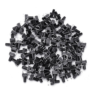 100pcs 6x6x10mm Tactile Push Button Switch Tact Switch 4 Pin DIP