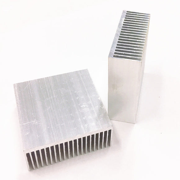 Sliver Aluminum Alloy 60x22.5x60mm Heatsink 20 Teeth Heatsink for Raspberry Pi Projects