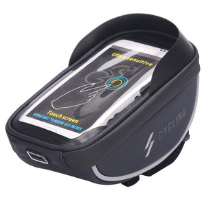 BIKIGHT 5.8/6 Inch Bike Bag Bicycle Front Tube Bag Waterproof Cycling Motorcycle Portable Storage Bag Phone