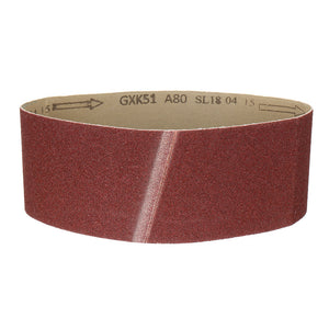 80 Grit Sanding Belt 610x100mm 4x24 Inch Ring Abrasive Aluminium Oxide For Sanders