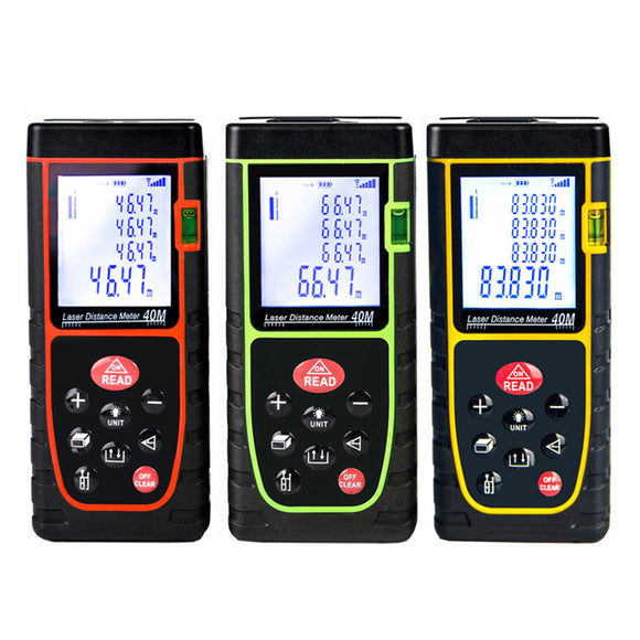 Portable Handheld Digital Laser Point Distance Meter Range Finder Measure Tape One Button Operation High Accuracy