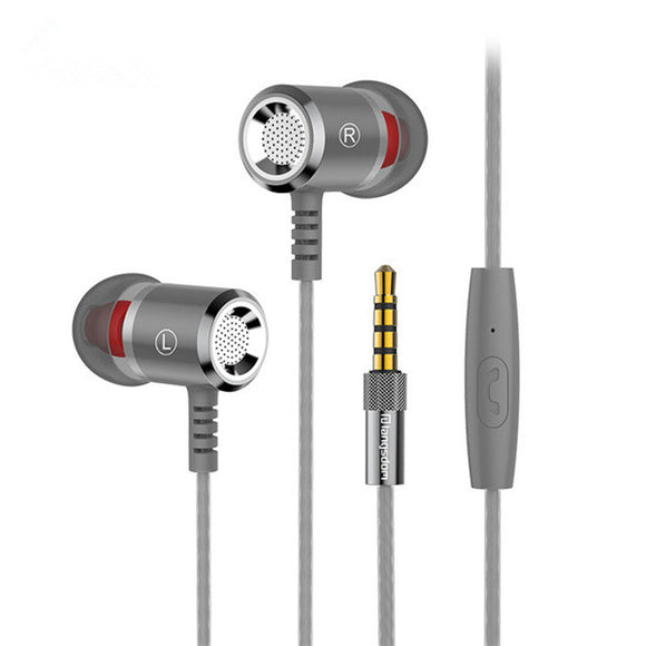 Langsdom M400 Metal Heavy Bass In-ear Earphone Headphone with Mic for Xiaomi Huawei Samsung Note8 S8