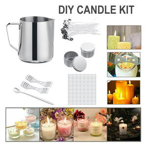 DIY Candle Making Kit Candles Craft Tool Set Pouring Pot Wicks Wax Mould Kit