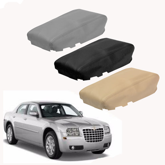 Leather Center Console Lid Armrest Cover Fit For Chrysler 300 2008-2010