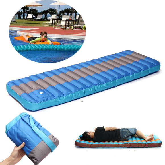 IPRee Outdooors Camping Inflatable Mat Portable Sleeping Mattress Moisture Proof Pad