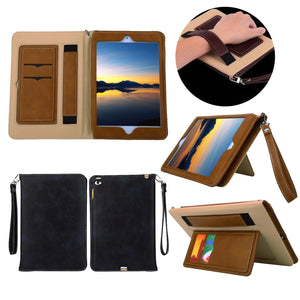 Multifunction Lanyard Card Slot Stand Holder Leather Case For iPad Mini 1 2 3