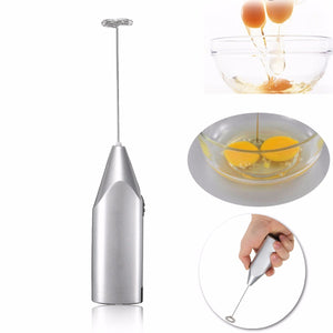 Mini Electric Battery Powered Whisk Coffee Milk Mixer Stirrer Frother Egg Foamer Mixer