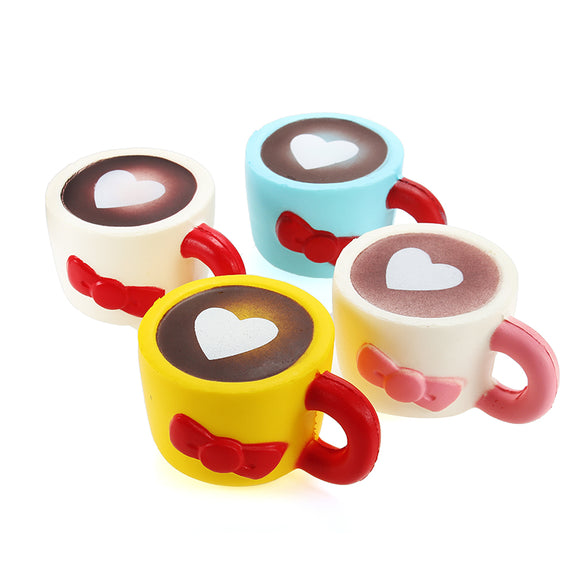 Squishy Love Cappuccino Cafe Cup Coffee 10cm Slow Rising Collection Gift Decor Soft Toy