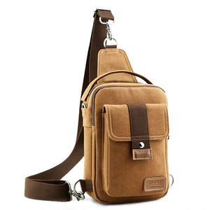 Casual Bag Messenger Bag Shoulder Bag Canvas Small Backpack Sports Bag For Men