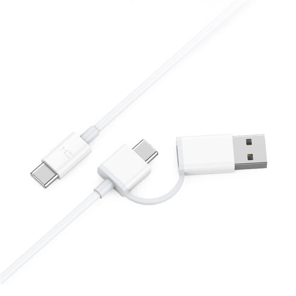 Original ZMI AL311 2 in 1 PD QC Type-C to Type-C C to USB Fast Charging Data Cable for Mobile Phone from Xiaomi Eco-System