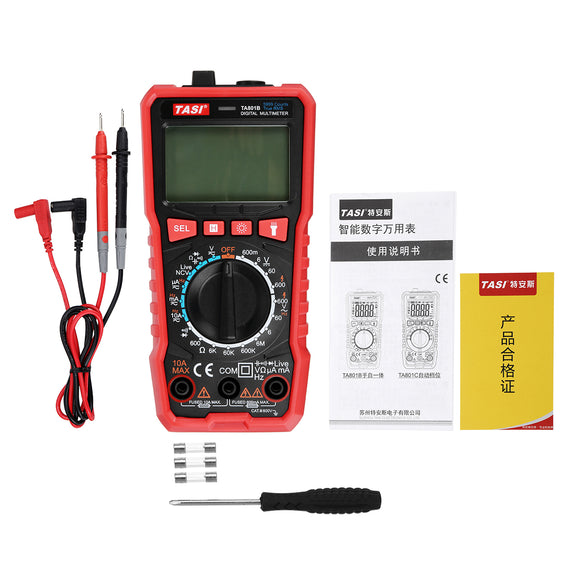 TA801B Multimeter High Precision Manual/Automatic Digital Ammeter Table  AC and DC Universal Multifunction