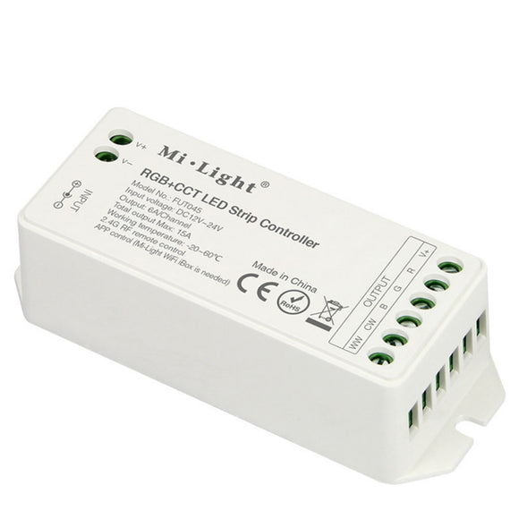 Milight FUT045 15A RGB+CCT LED Strip Controller for DC12-24V RGB RGBW RGB+CCT Light