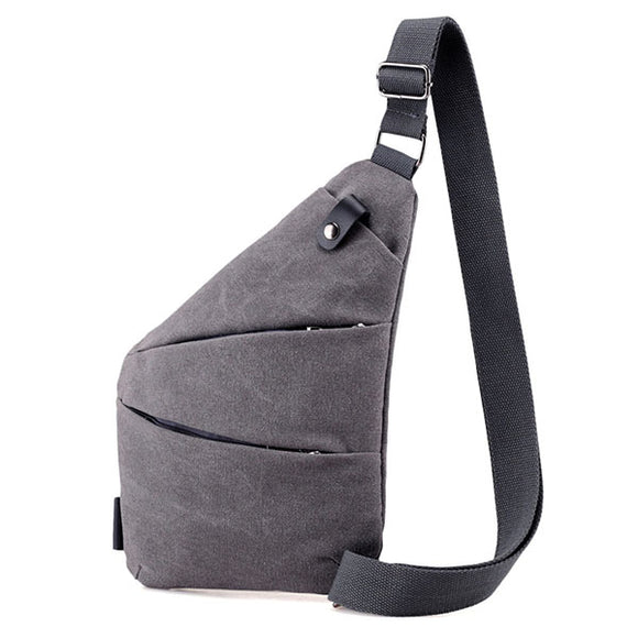 Men Canvas Chest Bag Leisure Vintage Outdoor Riding Crossbody Bag