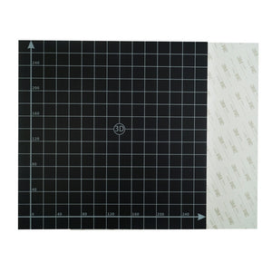 300*300mm Black Square Scrub Surface Hot Bed Platform Sticker Sheet With 1:1 Coordinate