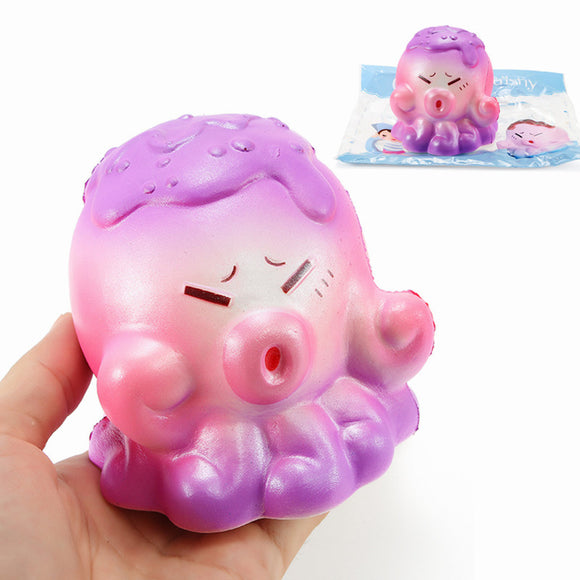 Connie Squishy Rainbow Octopus 9cm Slow Rising With Packaging Collection Gift Decor Soft Squeeze Toy