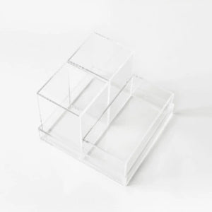 Acrylic 4 in 1 Clear Multifunctional Storage Case Desktop Organizer Card Stationery Cosmetic from Xiaomi Youpin