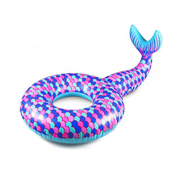 IPRee Inflatable Mermaid Swimming Ring Float Tube Raft Summer Water Recreation Toy