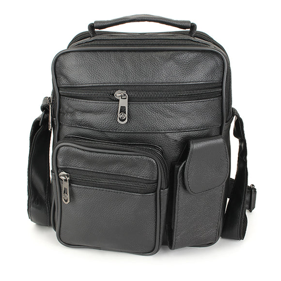 Men Leather Outdoor Leisure Crossbody Bag Business Hand Bag