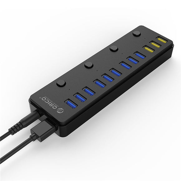 Original ORICO P12-U3 60W 12 Ports USB3.0 Hub Including 3 BC1.2 Charging Port