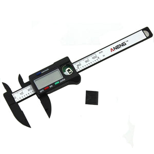 ANENG 100mm 4inch LCD Digital Caliper Vernier Micrometer Electronic Carbon Fiber