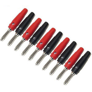 DANIU P3008 10Pcs 4mm Copper Banana Plug Jack Speaker Amplifier Test Probes Connector