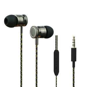 3.5mm In-Ear Earphones Super Clear Bass Metal Headphone For MP3 MP4 Iphone Samsung Xiaomi Tablet