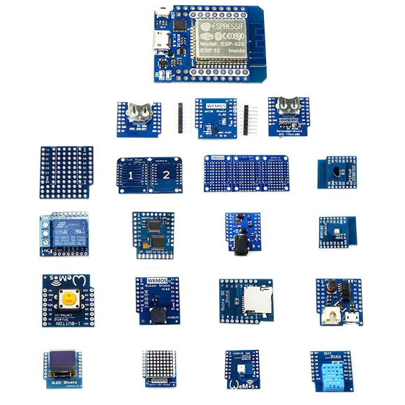 Wemos 20 In 1 Kits TTGO MINI D1 ESP32 WiFi Module Bluetooth Learning Kit And MINI D1 Kit