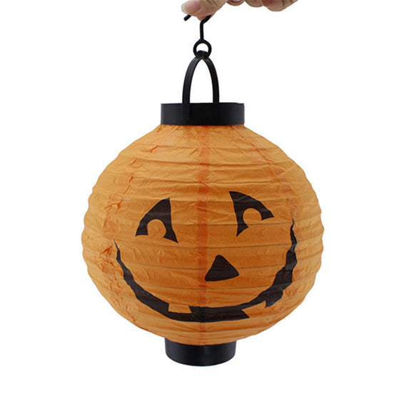 Halloween Party Home Decoration Luminous Paper Portable Lantern Pumpkin Lights Horror Scene Toys