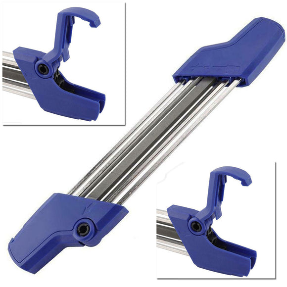 Blue 2 in 1 Easy Chainsaw Chain Sharpener Metal File Fast Chain Saw Sharpener 4.0mm