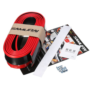 2.5m Car Front Bumper Lip Splitter Chin Spoiler Skirt Rubber Protector 3 Color