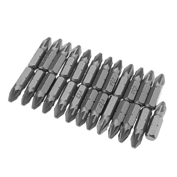 25pcs 25mm PZ2 Screwdriver Bits Set Hex Magnetic Power Tool