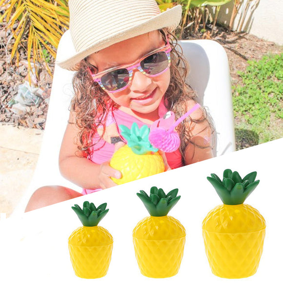 6 Pcs Plastic Cup Fruit Shape Drink Cups Pineapple Coconut Cup Camping Portable Drink Containers