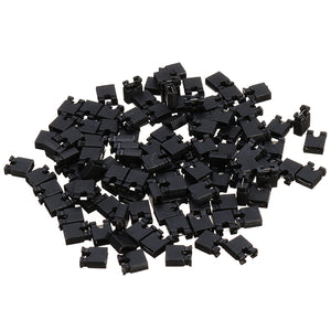 100pcs 2.54mm Jumper Cap Short Circuit Cap Pin Connection Block