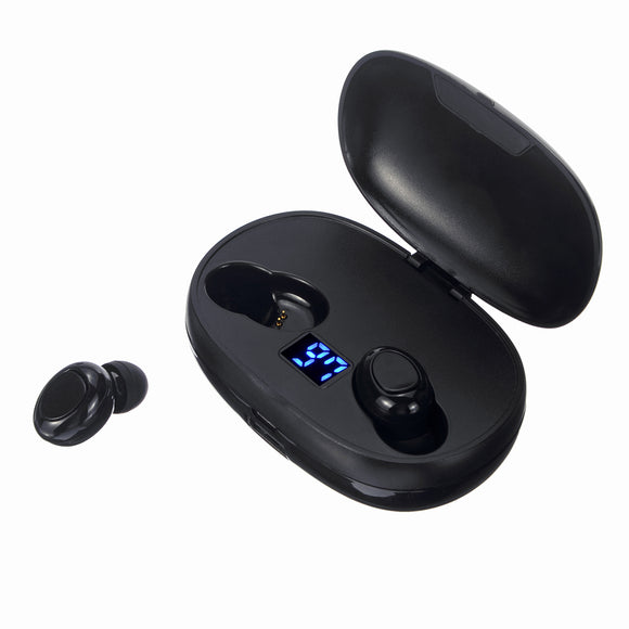 Dual Digital Display True Wireless Headset Button Touch bluetooth 5.0 Earphone with Portable Charging Box