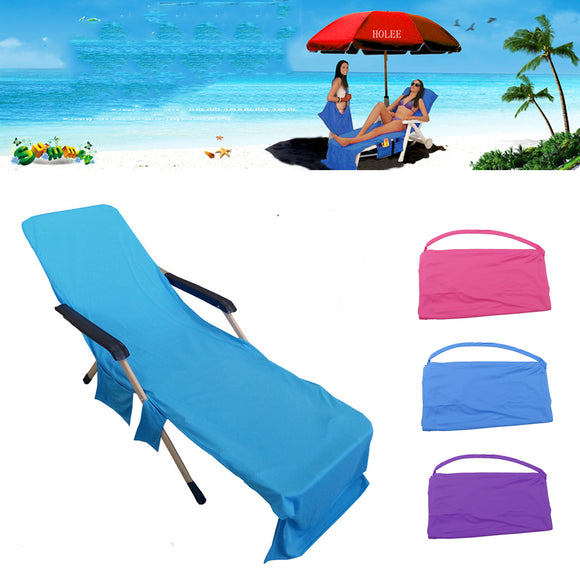 Outdoor Portable Magic Ice Towel Sunbath Lounger Bed Cooling Beach Chair Cover