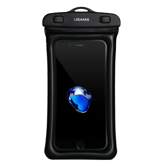 USAMS YD007 IPX8 Waterproof Touch Screen Gasbag Floating Phone Bag Shockproof Airbag Bumper Case