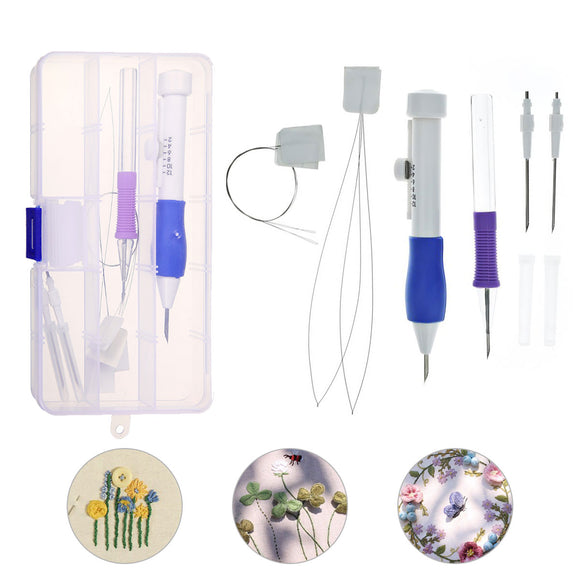 Kitcheniva DIY Magic Embroidery Pen Knitting Punch Needle Kit