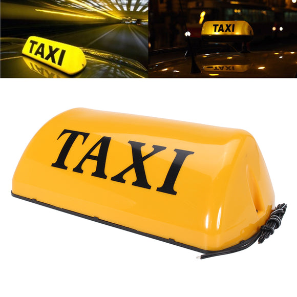 12V Taxi Roof Sign Top Topper Light Car Magnetic Sign Lamp LED Waterproof