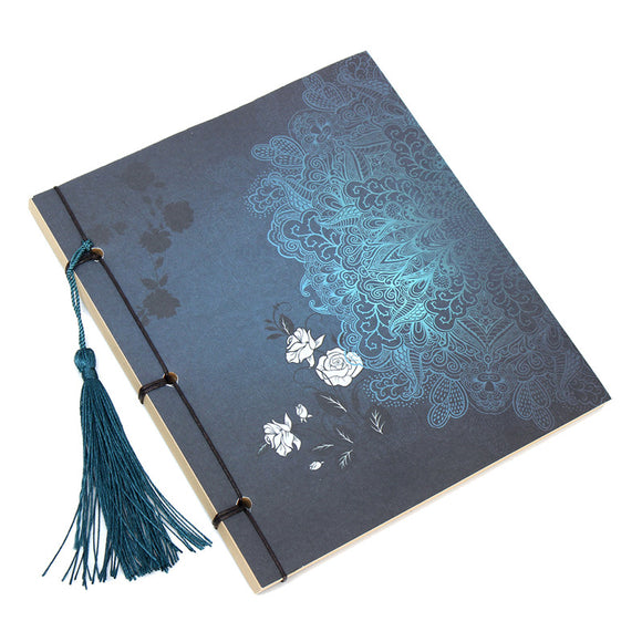 Chinese Vintage Retro Style Blank Kraft Notebook Paper Stationery Thread Bound Diary Notepad