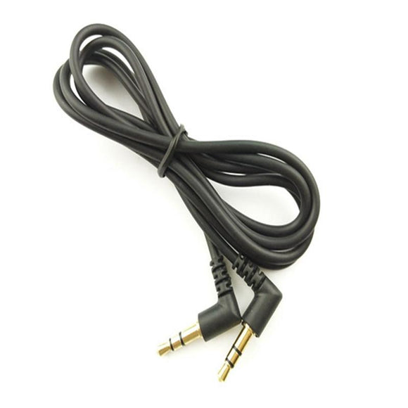 LEORY 0.5m 3.5mm Plug Aux Audio Cable Right Angle Male To Male Headphone Extension Cable Wire
