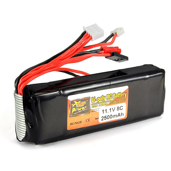 ZOP Power 11.1V 2500mAh 3S 8C Lipo Battery For RC Transmitter