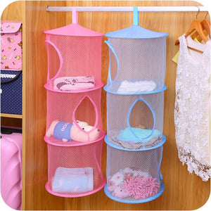 3 Colors Hanging Storage Cage Bag