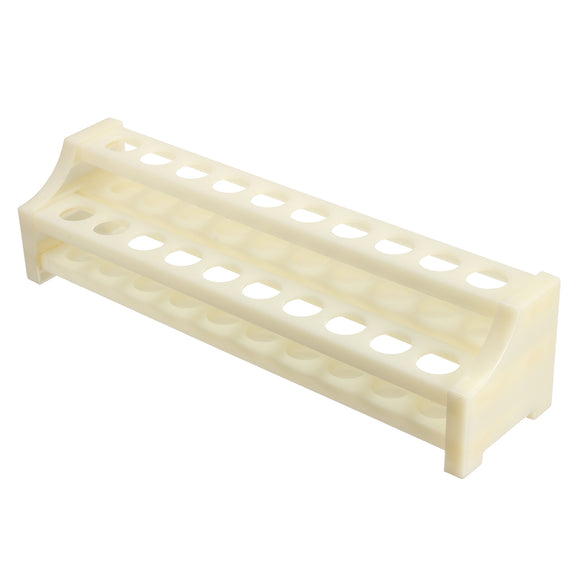 White Plastic Centrifuge Test Tube Rack 20 Holes Laboratory for 15mm Tubes