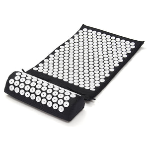 Acupressure Massager Cushion Mat And Pillow Trigger Massage Pain Stress Tension Relief Yoga