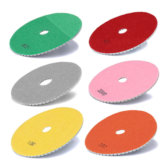 6 Inch Diamond Polishing Pad 50-3000 Grit Wet Dry Grinding Disc Diamond Polishing Tool