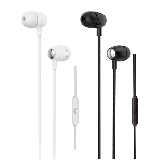 KIVEE MT26 Wired Control 3.5mm Sport In-Ear Headphones Hifi Sound Earphone with Mic for iphone