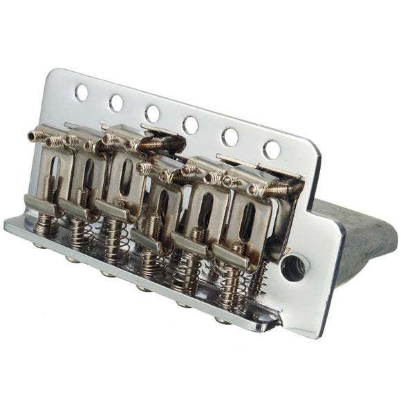 6 Strings Chrome Guitar Tremolo Bridge With Bar