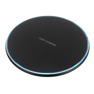 Bakeey 5/7.5/10W Aluminium Alloy QI Wireless Charger Phone Charger Dock Mat Fast Charging for Samsung Xiaomi Huawei