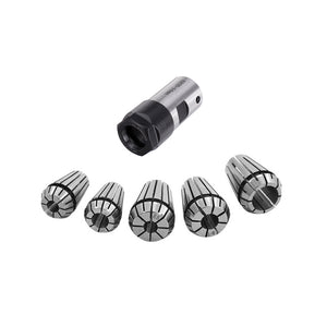 ER20A-14mm Collet Chuck Holder Motor Shaft Tool Holder Extension Rod with 5pcs ER16 ER20 Spring Collet